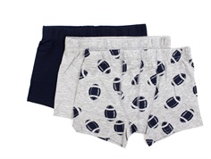 Name It grey melange rugby boxer shorts (3-pack)